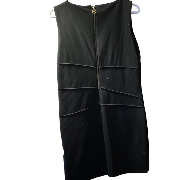 Michael Kors Women Sleeveless 1/2 Zip Knee Shift Dress Black Size 10 - Picture 4 of 6